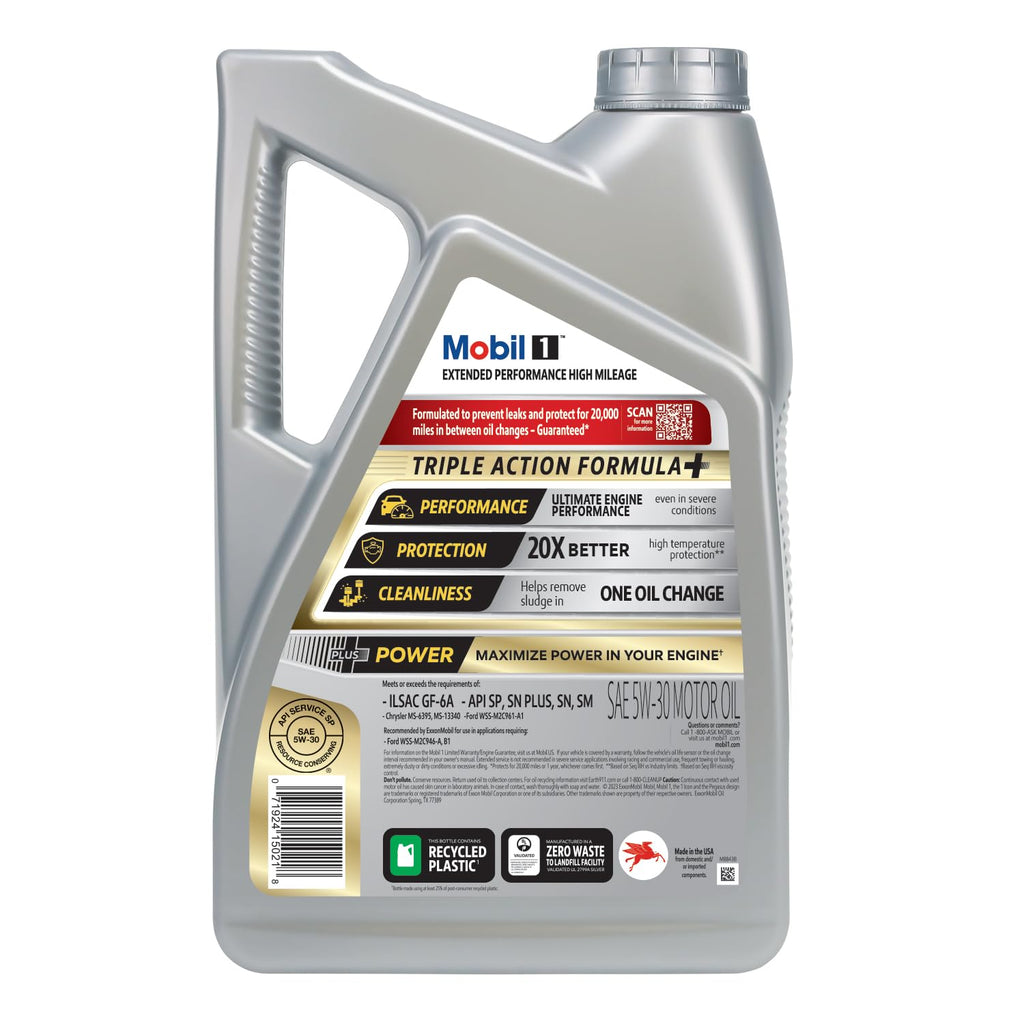 Mobil 1 European Car Formula Full Synthetic Motor Oil 0W-40, 5 Quart
