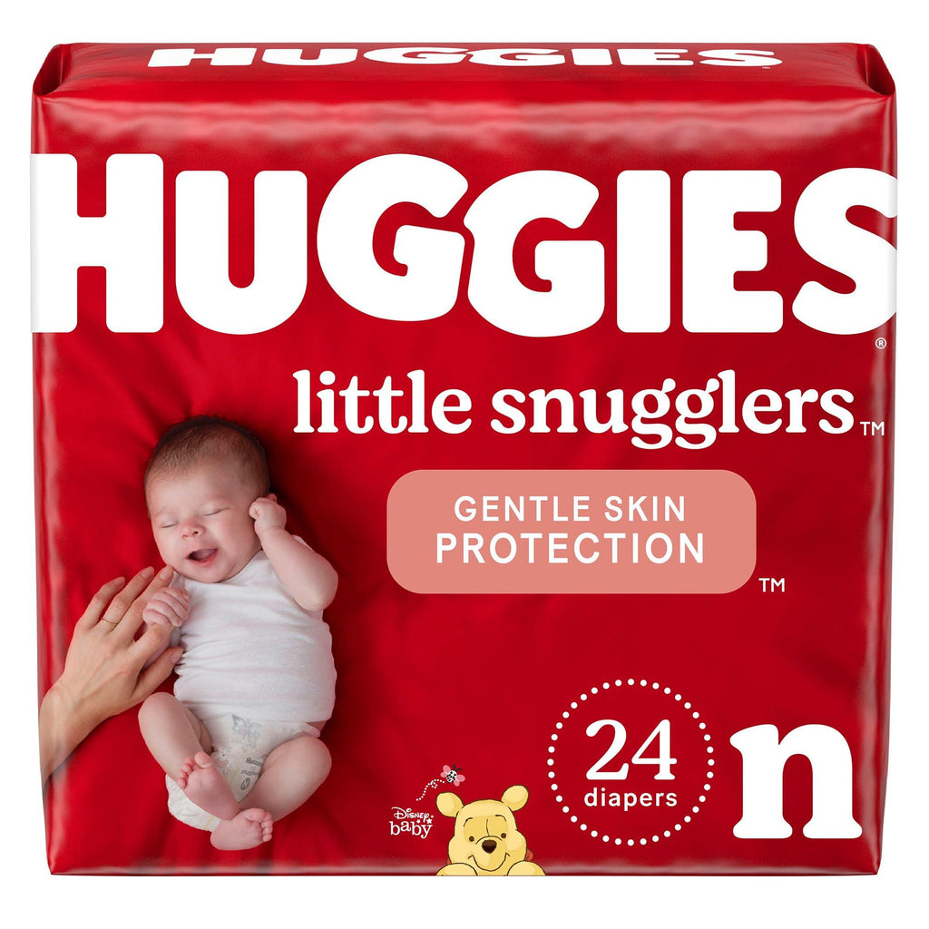 Huggies Size 1 Diapers, Little Snugglers Diapers, Size 1 (8-14 lbs), 198 Count (6 Packs of 33), Packaging May Vary