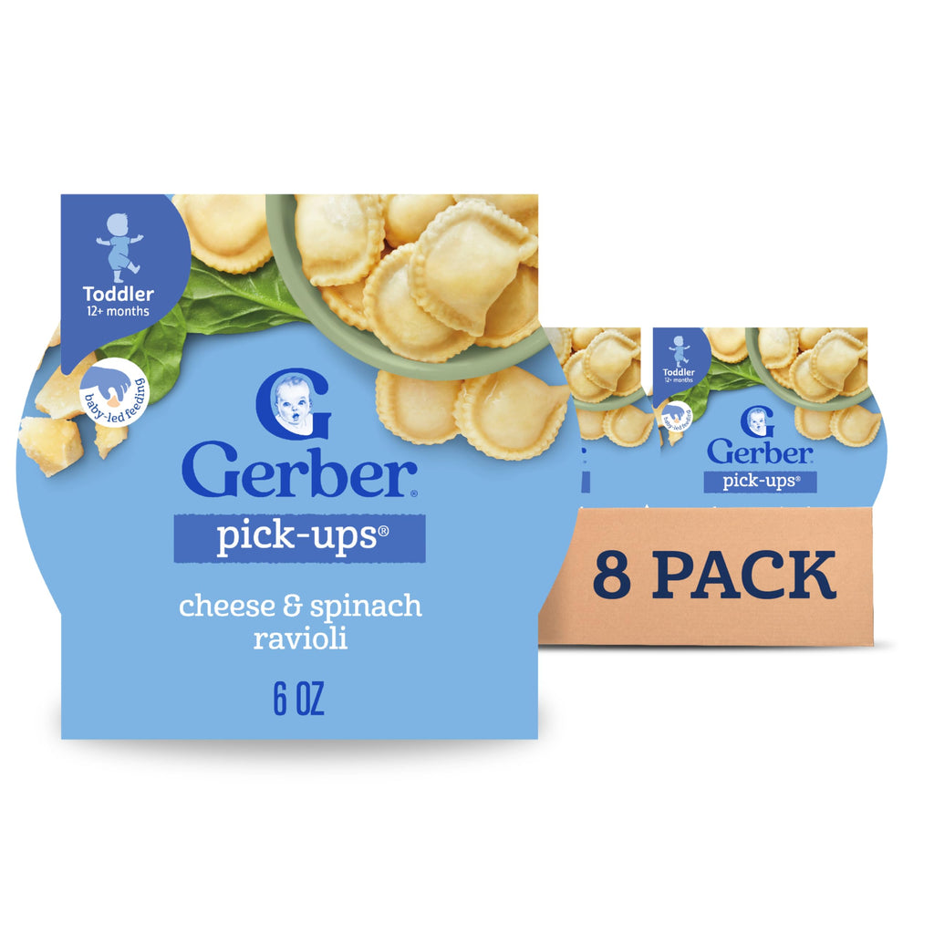 Gerber Toddler Food, Spaghetti Rings in Meat Sauce, Mealtime for Toddler, 6PK