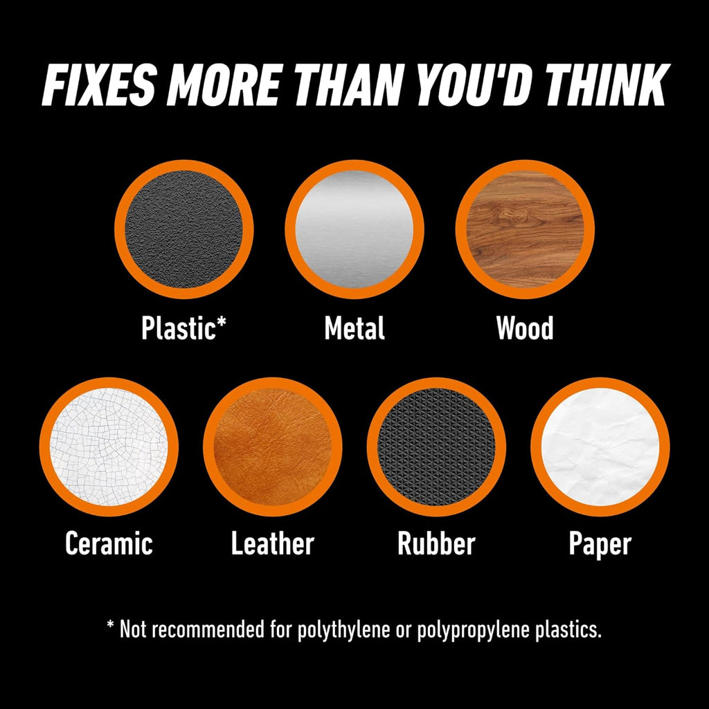 Gorilla Super Glue XL, Clear Glue, 25 Gram (Pack of 2) - All Purpose and Fast Setting for Projects and Repairs