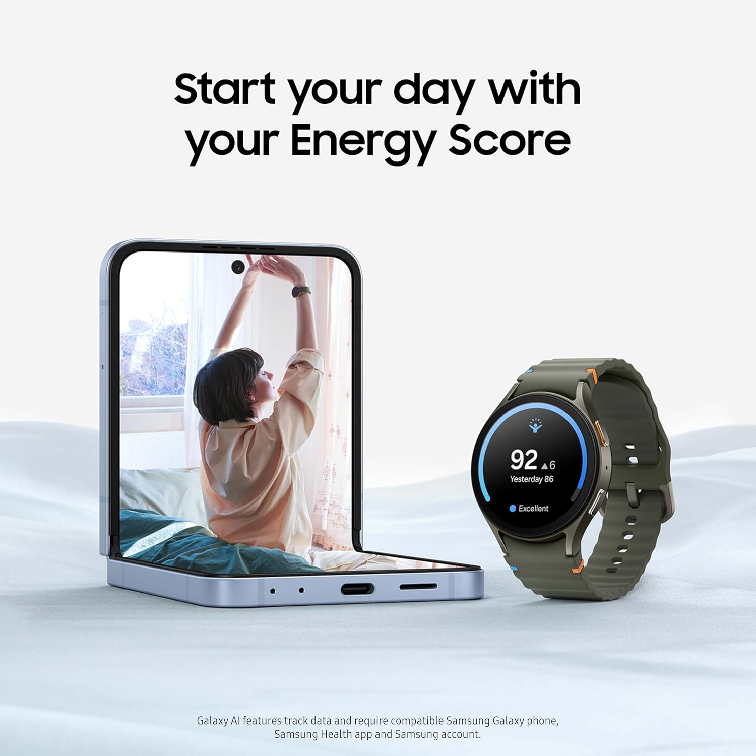 SAMSUNG Galaxy Watch 7 40mm Bluetooth AI Smartwatch w/Energy Score, Wellness Tips, Heart Rate Tracking, Sleep Monitor, Fitness Tracker, 2024, Cream [US Version, 1Yr Manufacturer Warranty]