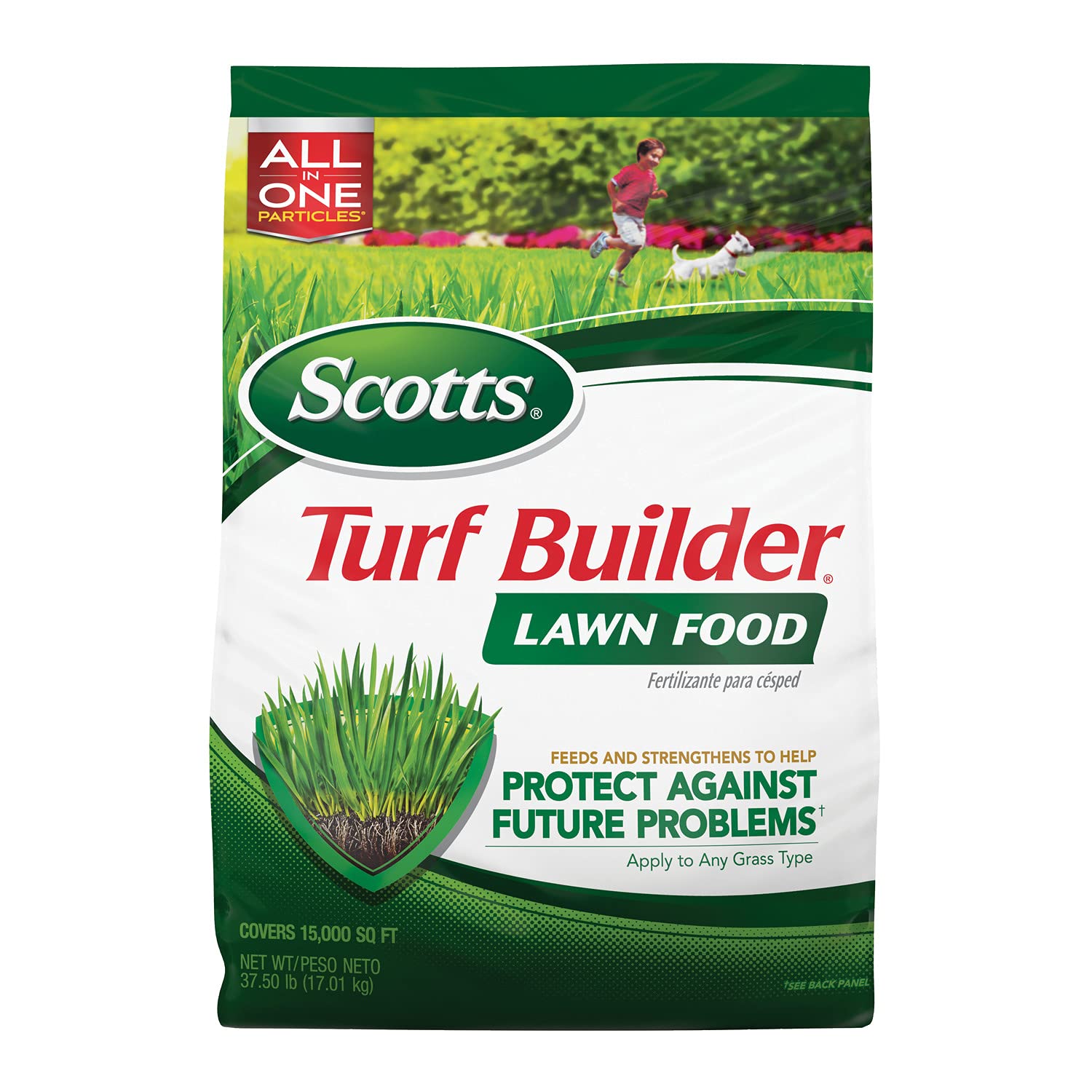 Scotts Turf Builder Lawn Food - Fertilizer for All Grass Types, 5,000 sq. ft., 12.5 lbs.