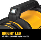 DEWALT Tire Inflator Portable Air Compressor 20V MAX, Car Air Pump with Automatic Shut Off, LED Light, Tool Only (DCC020IB)