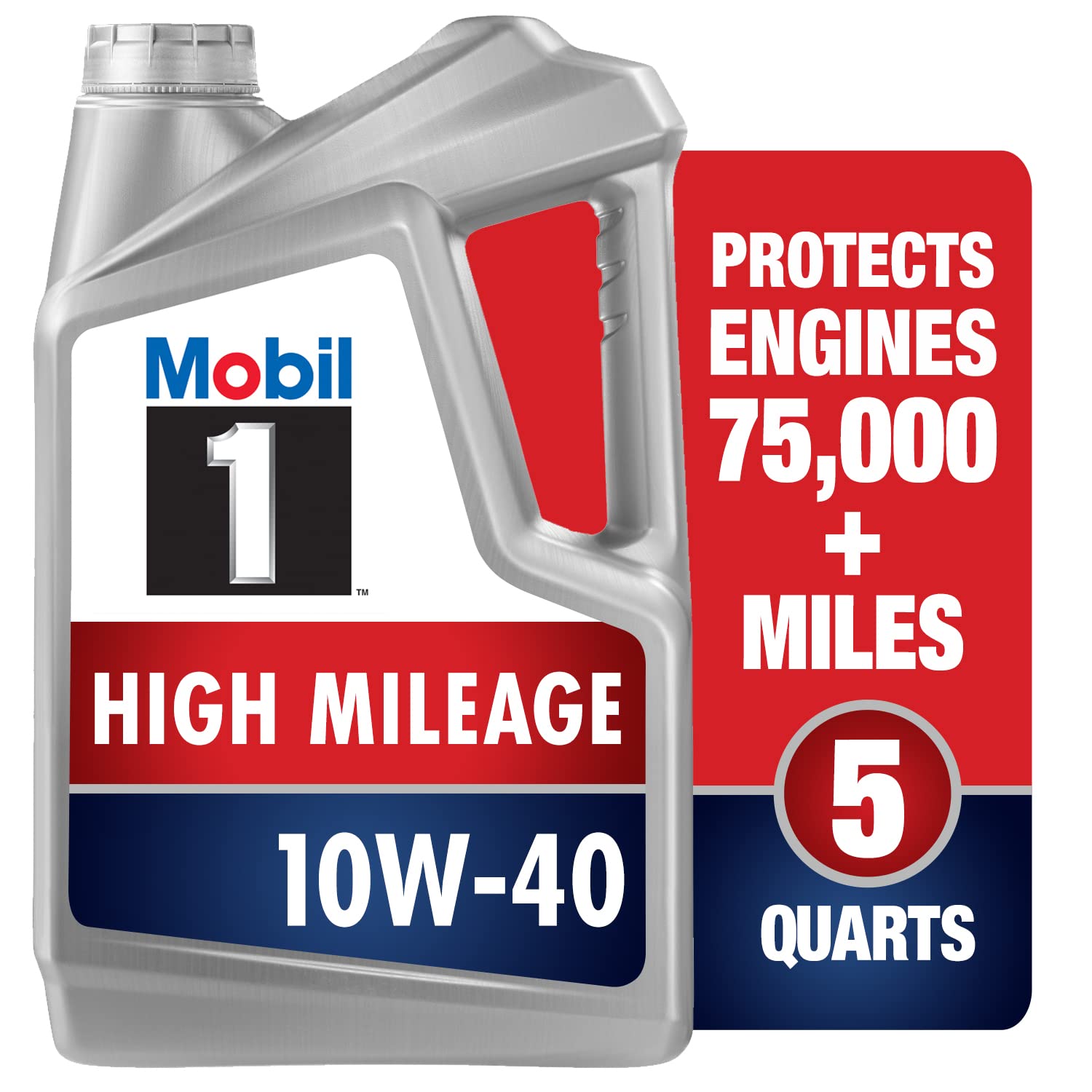 Mobil 1 European Car Formula Full Synthetic Motor Oil 0W-40, 5 Quart