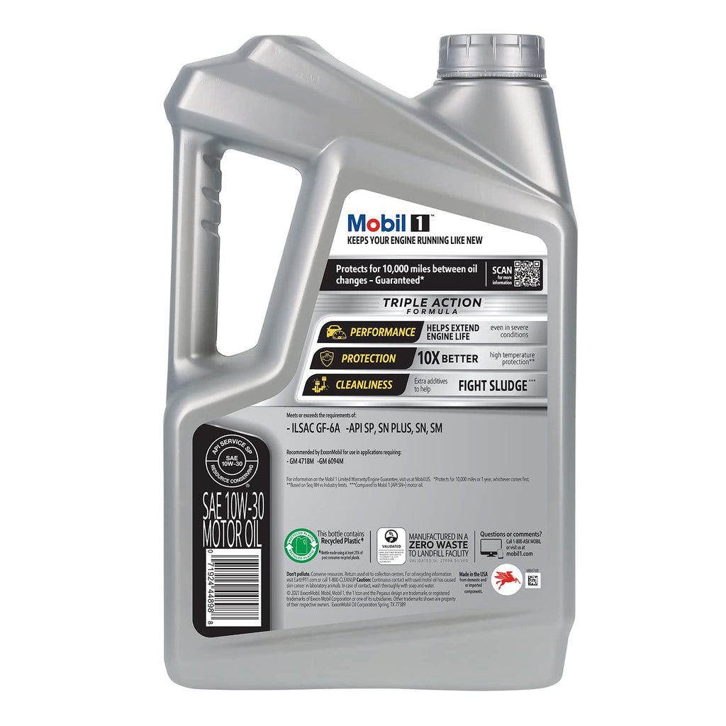 Mobil 1 European Car Formula Full Synthetic Motor Oil 0W-40, 5 Quart