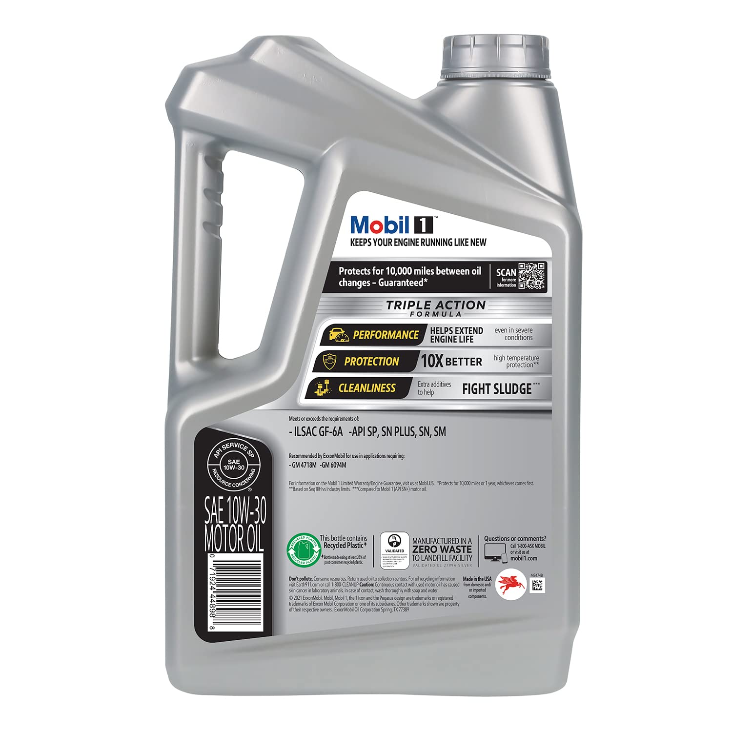 Mobil 1 European Car Formula Full Synthetic Motor Oil 0W-40, 5 Quart