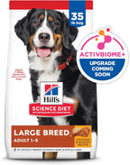 Hill's Science Diet Large Breed Adult Dry Dog Food 1-5, Quality Protein for Joint Support & Lean Muscles, Chicken & Barley, 35 lb. Bag