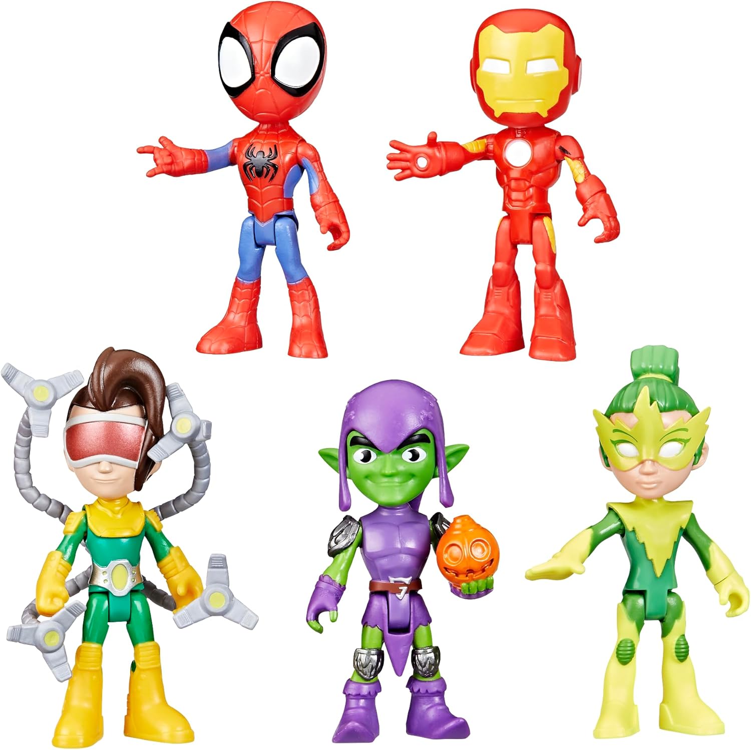 Spidey and his Amazing Friends Hasbro Marvel, Friends & Foes Pack, 5 Action Figures, 4-Inch, Preschool Super Hero Toys for Kids Ages 3 and Up (Amazon Exclusive)