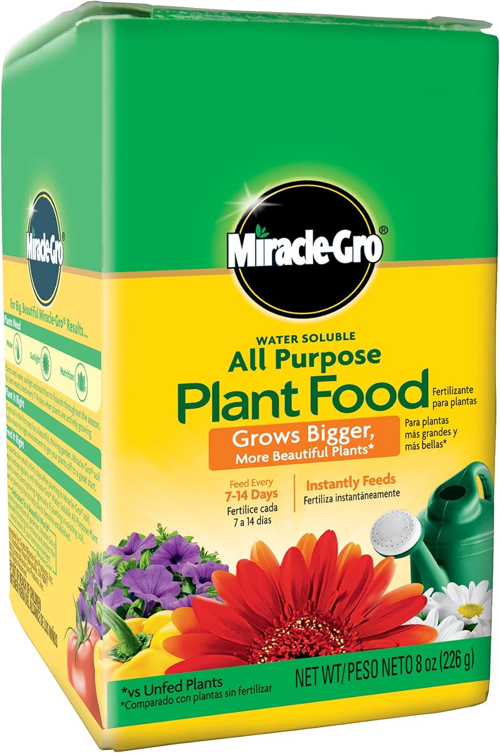 Miracle-Gro Water Soluble All Purpose Plant Food, For All Indoor or Outdoor Plants, Roses, Flowers, Vegetables, Houseplants, Trees, and Shrubs, 1.5 lbs