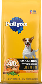 Pedigree Complete Nutrition Adult Small Dog Dry Dog Food, Grilled Steak & Vegetable Flavor, 14 lb. Bag