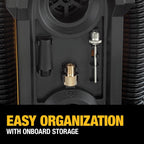 DEWALT Tire Inflator Portable Air Compressor 20V MAX, Car Air Pump with Automatic Shut Off, LED Light, Tool Only (DCC020IB)