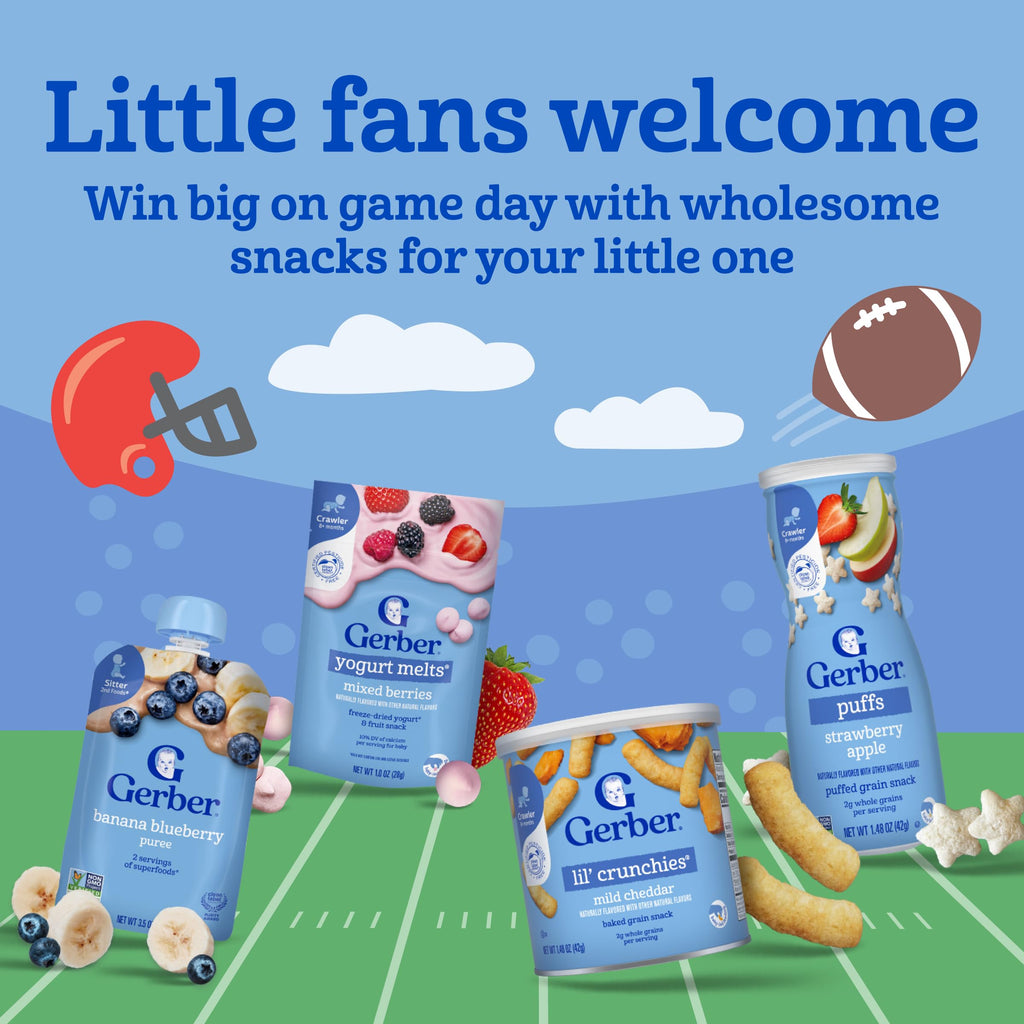 Gerber Snacks for Baby Lil Crunchies, Garden Tomato, 1.48 Ounce (Pack of 6)