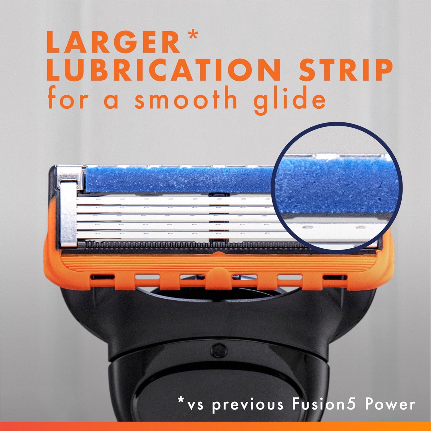 Gillette Fusion5 Power Razor Blades for Men, 5-Blade Razor Refills, 8 Count