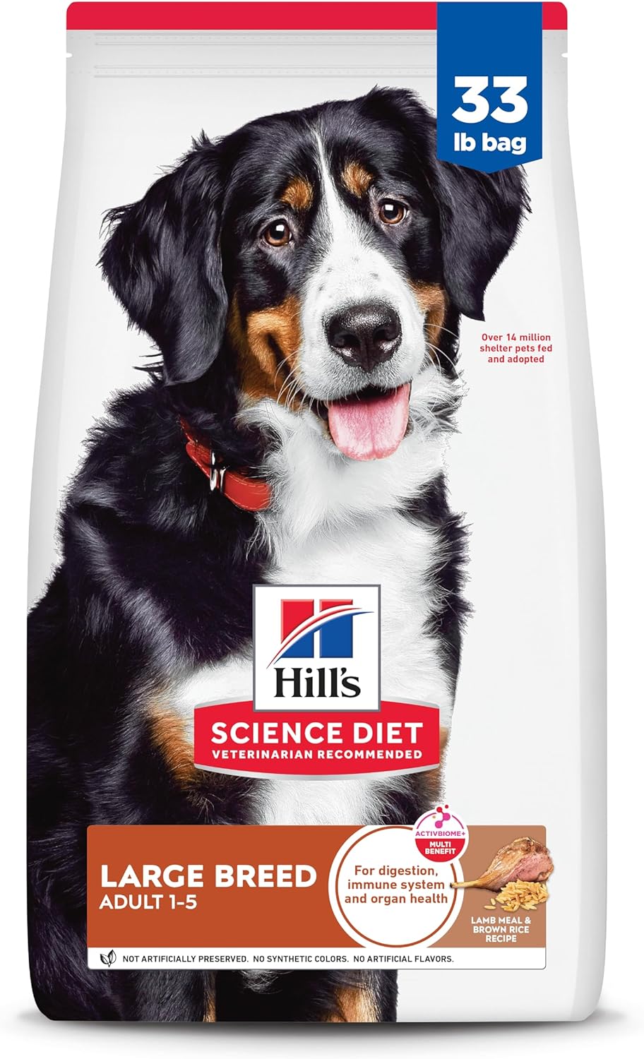 Hill's Science Diet Large Breed Adult Dry Dog Food 1-5, Quality Protein for Joint Support & Lean Muscles, Chicken & Barley, 35 lb. Bag