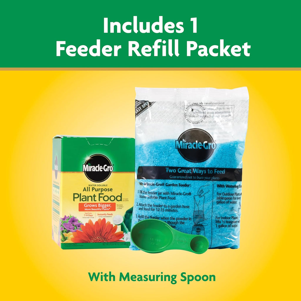 Miracle-Gro Water Soluble All Purpose Plant Food, For All Indoor or Outdoor Plants, Roses, Flowers, Vegetables, Houseplants, Trees, and Shrubs, 1.5 lbs