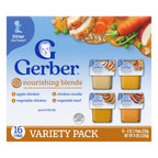 Gerber Stage 2 Baby Food, Nourishing Blends Tubs, Baby Puree, Variety Pack, 32PK