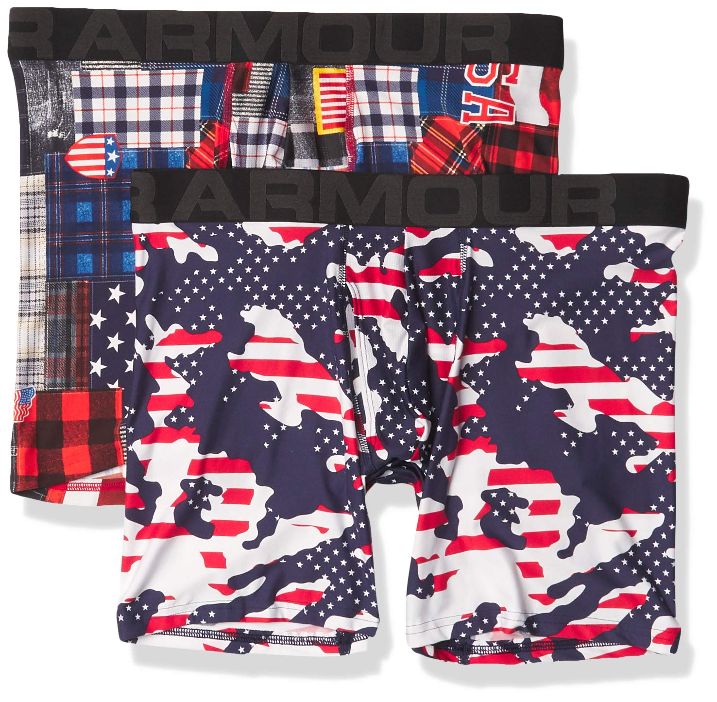 Under Armour Men's Multi-Pack Standard Tech Boxer Brief, 6" Inseam, All-Day Comfort & Ultra-Soft