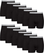 Hanes Men's Underwear Boxer Briefs Pack, Cool & Breathable Cotton Moisture-Wicking Underwear for Men, No Ride Up