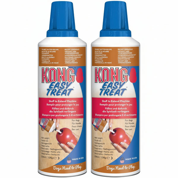 KONG - Easy Treat - Dog Treat Paste - Peanut Butter - 8 Ounce (Pack of 2)