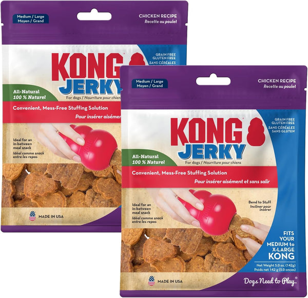 KONG Jerky Chicken Md/Lg 5 oz, Pack of 2