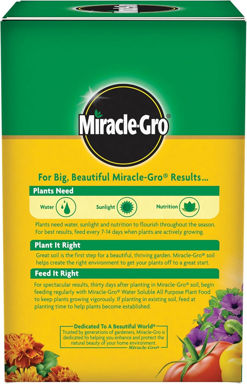 Miracle-Gro Water Soluble All Purpose Plant Food, For All Indoor or Outdoor Plants, Roses, Flowers, Vegetables, Houseplants, Trees, and Shrubs, 1.5 lbs