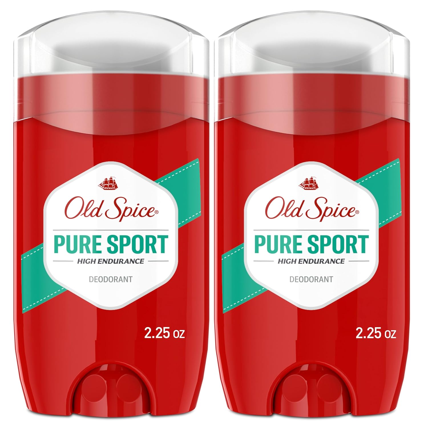 Old Spice Aluminum Free Deodorant For Men, High Endurance, 24/7 Sweat Defense & Odor Protection, 24/7 Freshness & Lasting Scent, Pure Sport Scent, 3.0 oz (Pack of 2)