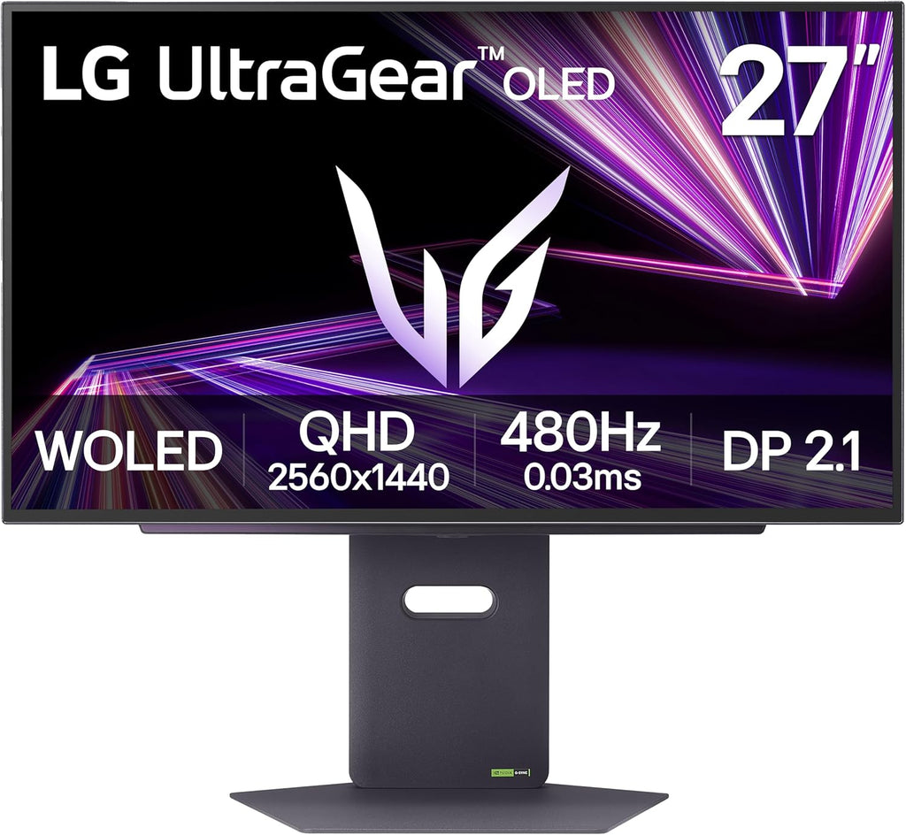 LG 32GX870A-B 32-inch Ultragear 4K UHD (3840 x 2160) OLED Gaming Monitor, Dual-Mode, 240Hz, 0.03ms, NVIDIA, AMD FreeSync Premium Pro, VESA DisplayHDR True Black 400, USB Type-C, DP2.1
