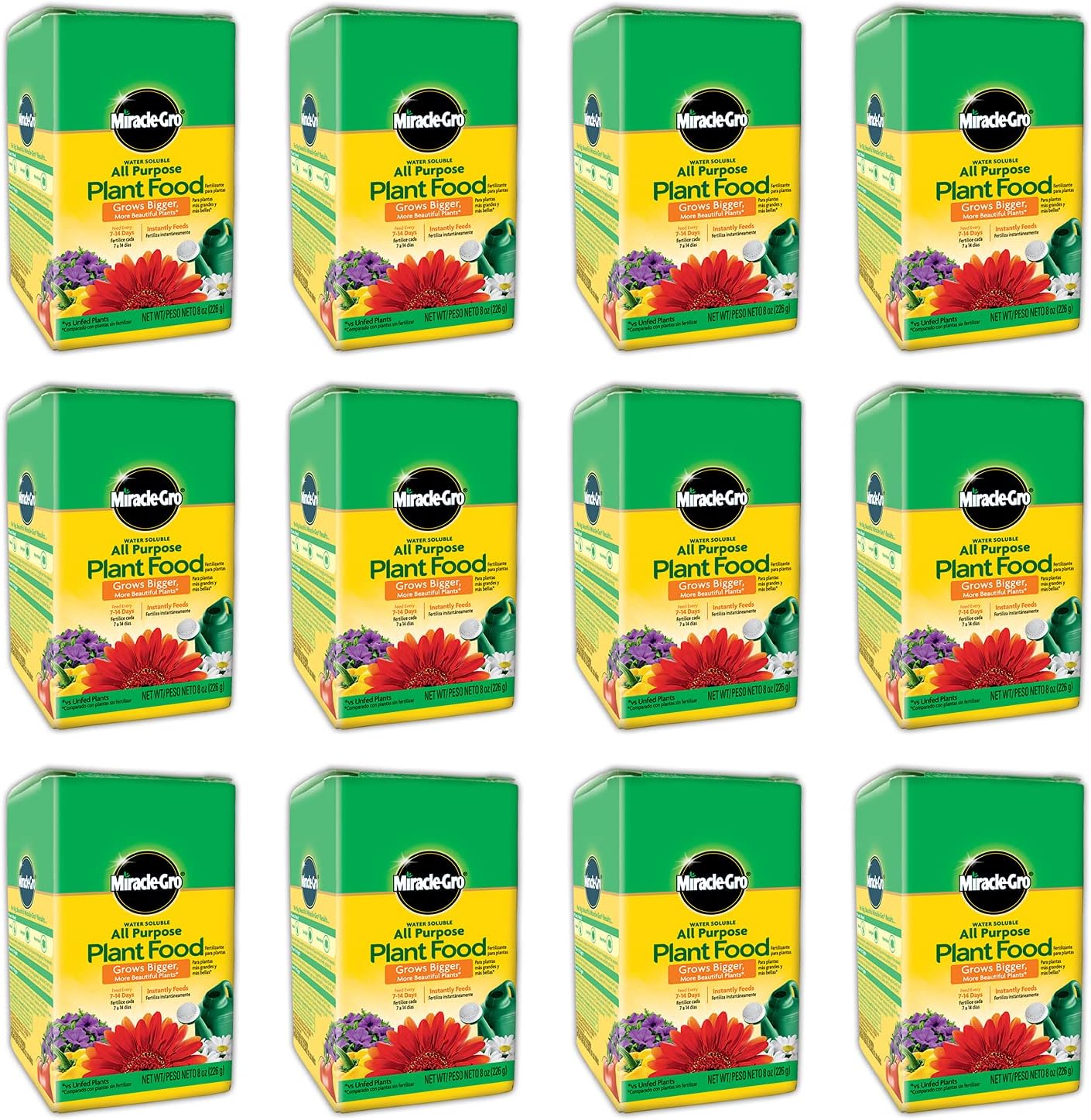 Miracle-Gro Water Soluble All Purpose Plant Food, For All Indoor or Outdoor Plants, Roses, Flowers, Vegetables, Houseplants, Trees, and Shrubs, 1.5 lbs