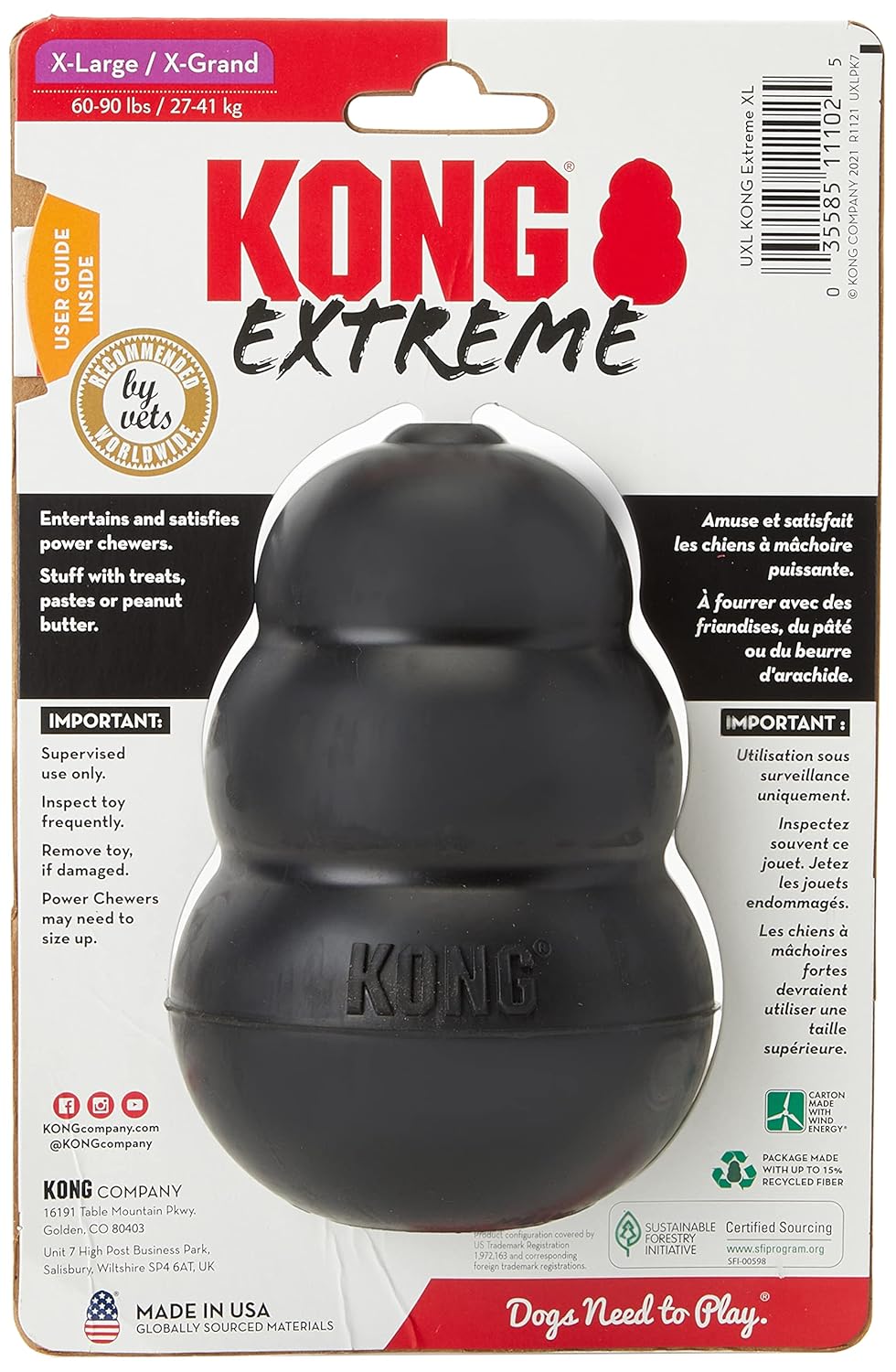 Kong Extreme Dog Toy (2 Pack), X-Large, Kong Extreme X Large 2 - Pack