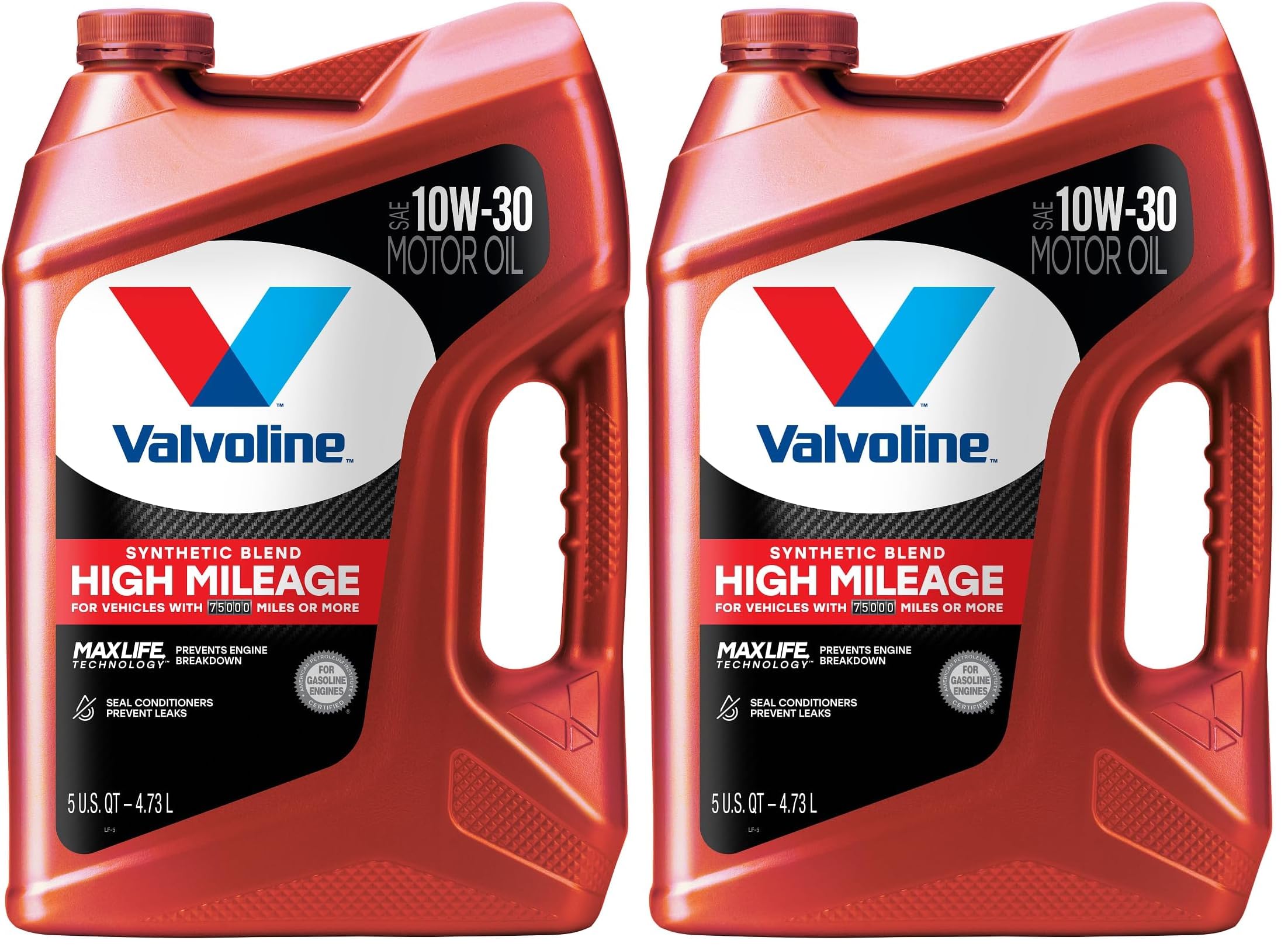 Valvoline High Mileage 150K with Maxlife Plus Technology 5W-30 Motor Oil 5 Quart