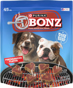 Purina T-Bonz Porterhouse Flavor Steak Shaped Treats for Dogs - 45 oz. Pouch