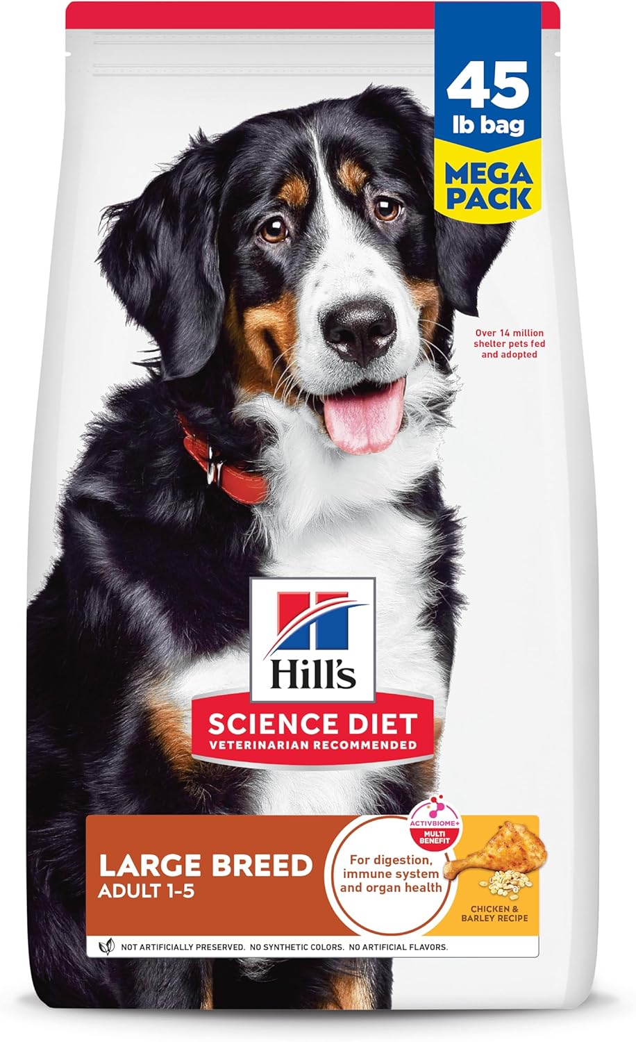 Hill's Science Diet Large Breed Adult Dry Dog Food 1-5, Quality Protein for Joint Support & Lean Muscles, Chicken & Barley, 35 lb. Bag
