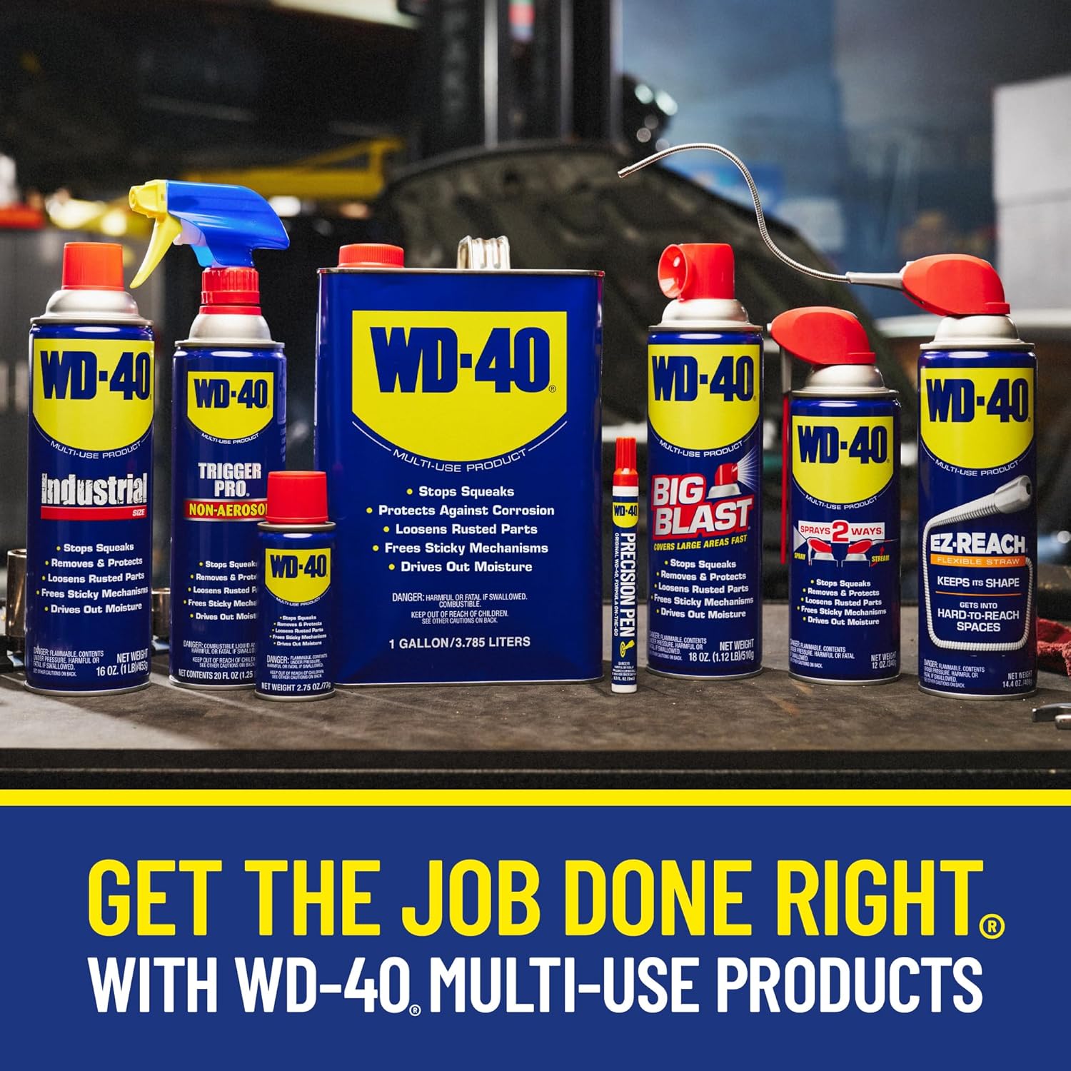WD-40 Multi-Use Product, Industrial Size, 16 OZ