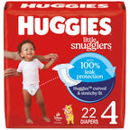 Huggies Size 1 Diapers, Little Snugglers Diapers, Size 1 (8-14 lbs), 198 Count (6 Packs of 33), Packaging May Vary