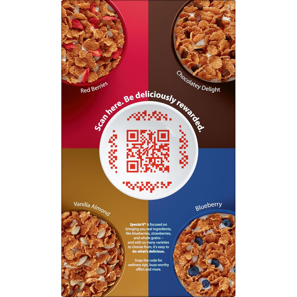 Kellogg's Special K Red Berries Breakfast Cereal, Good Source of Fiber, Giant Size, 19.2 oz