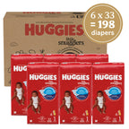 Huggies Size 1 Diapers, Little Snugglers Diapers, Size 1 (8-14 lbs), 198 Count (6 Packs of 33), Packaging May Vary