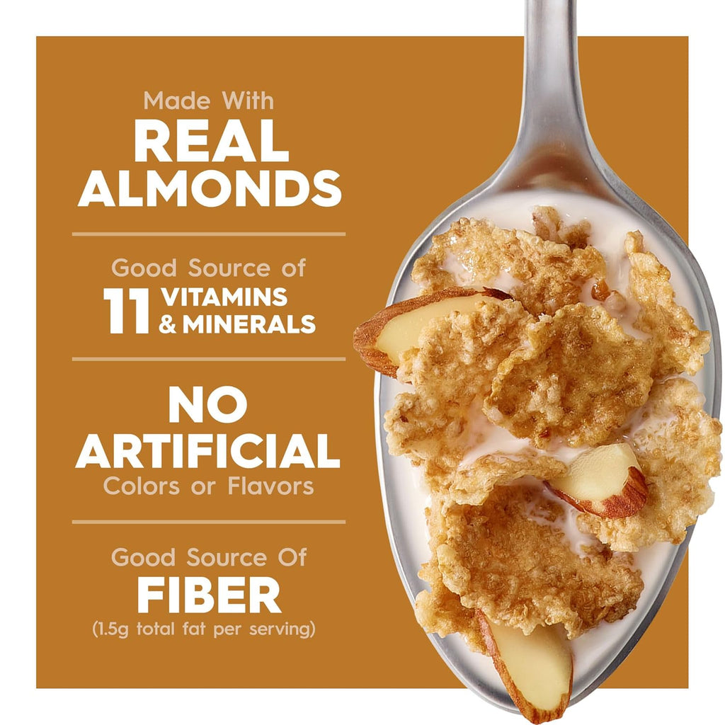 Kellogg's Special K Vanilla and Almond Breakfast Cereal, Good Source of Fiber, Large Size, 16.1 oz