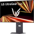 LG 32GX870A-B 32-inch Ultragear 4K UHD (3840 x 2160) OLED Gaming Monitor, Dual-Mode, 240Hz, 0.03ms, NVIDIA, AMD FreeSync Premium Pro, VESA DisplayHDR True Black 400, USB Type-C, DP2.1