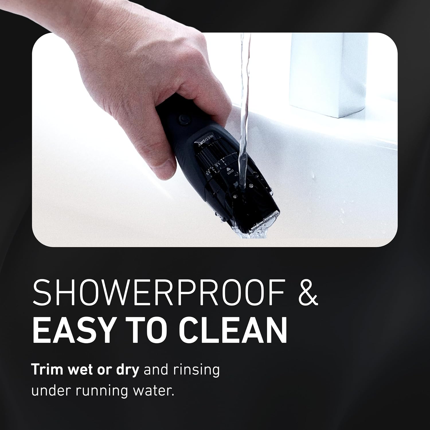 Panasonic Cordless Beard Trimmer for Men with Precision Dial, 19 Adjustable Length Settings, Rechargeable Battery, Washable - ER-GB42-K (Black)