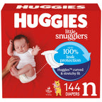 Huggies Size 1 Diapers, Little Snugglers Diapers, Size 1 (8-14 lbs), 198 Count (6 Packs of 33), Packaging May Vary