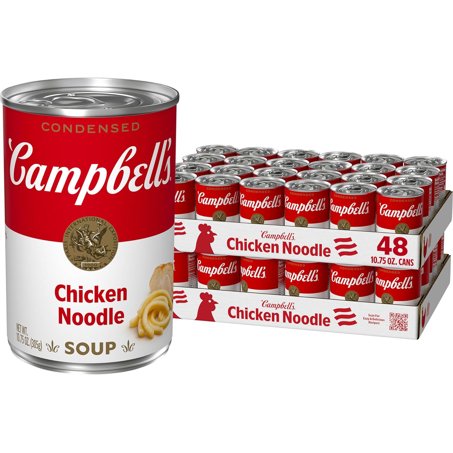 Campbell's Condensed Chicken Noodle Soup, 10.75 Ounce Can (Pack of 4)