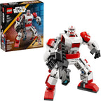 LEGO Star Wars Clone Shock Trooper Mech Building Toy for Boys & Girls - Poseable Star Wars Figure W/Pretend Play Blaster & Stud Shooter for Kids & Fans, Ages 6+ - Gift Idea for Birthdays - 75448