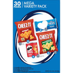 Kellogg's Cheez-It, Pringles & Rice Krispies Treats Snacks Mega Variety Pack, 30.1oz Box (30 Count)