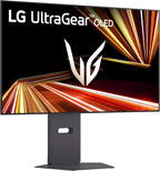 LG 32GX870A-B 32-inch Ultragear 4K UHD (3840 x 2160) OLED Gaming Monitor, Dual-Mode, 240Hz, 0.03ms, NVIDIA, AMD FreeSync Premium Pro, VESA DisplayHDR True Black 400, USB Type-C, DP2.1