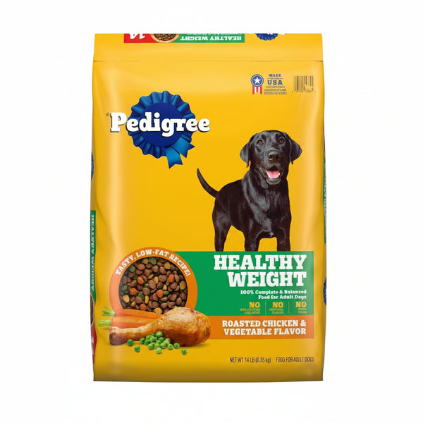 Pedigree Healthy Weight Adult Dry Dog Food, Roasted Chicken and Vegetable Flavor, 14 lb. Bag