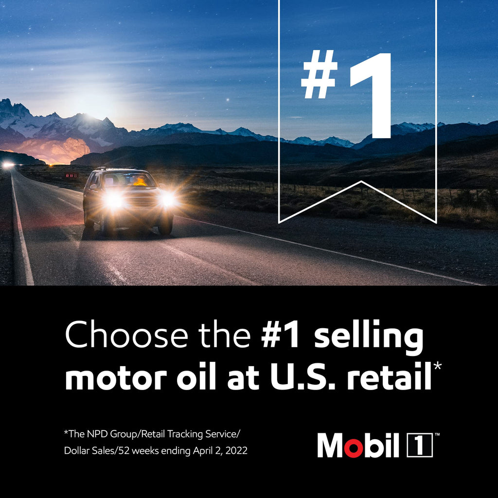 Mobil 1 European Car Formula Full Synthetic Motor Oil 0W-40, 5 Quart
