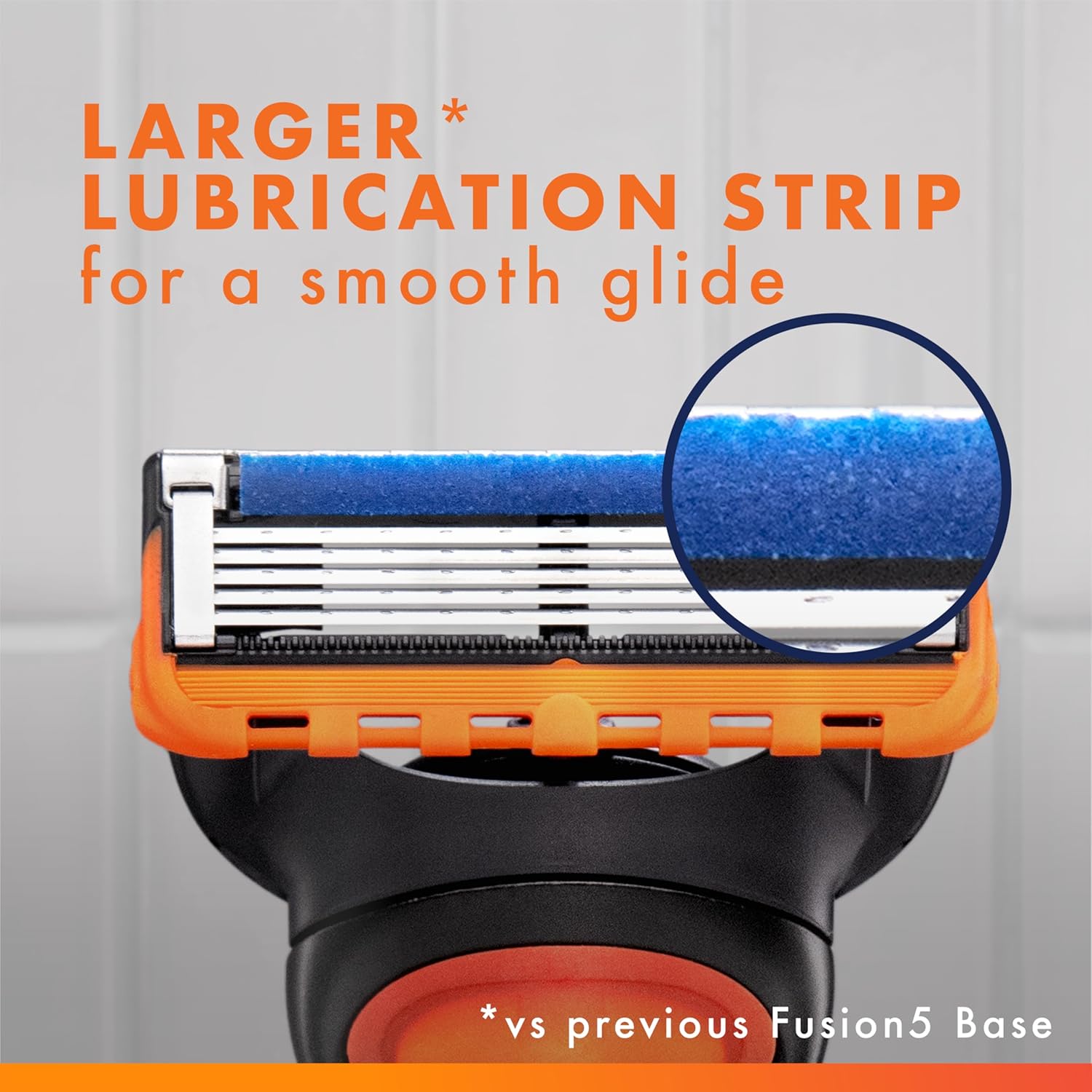 Gillette Fusion5 Razor Blade Refills for men- 12 Count – 5-Bladed with Lubrication Strip and Precision Trimmer