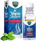 Vicks VapoSteam Medicated Liquid with Camphor, a Cough Suppressant, 8 Oz – VapoSteam Liquid Helps Relieve Coughing, for Use in Vicks Vaporizers and Humidifiers