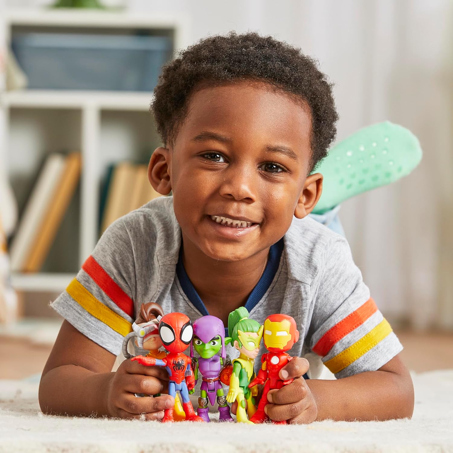 Spidey and his Amazing Friends Hasbro Marvel, Friends & Foes Pack, 5 Action Figures, 4-Inch, Preschool Super Hero Toys for Kids Ages 3 and Up (Amazon Exclusive)