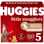 Huggies Size 1 Diapers, Little Snugglers Diapers, Size 1 (8-14 lbs), 198 Count (6 Packs of 33), Packaging May Vary
